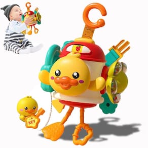 Brinquedo sensorial TDDFCL Montessori Busy Board Cube 18+ Meses