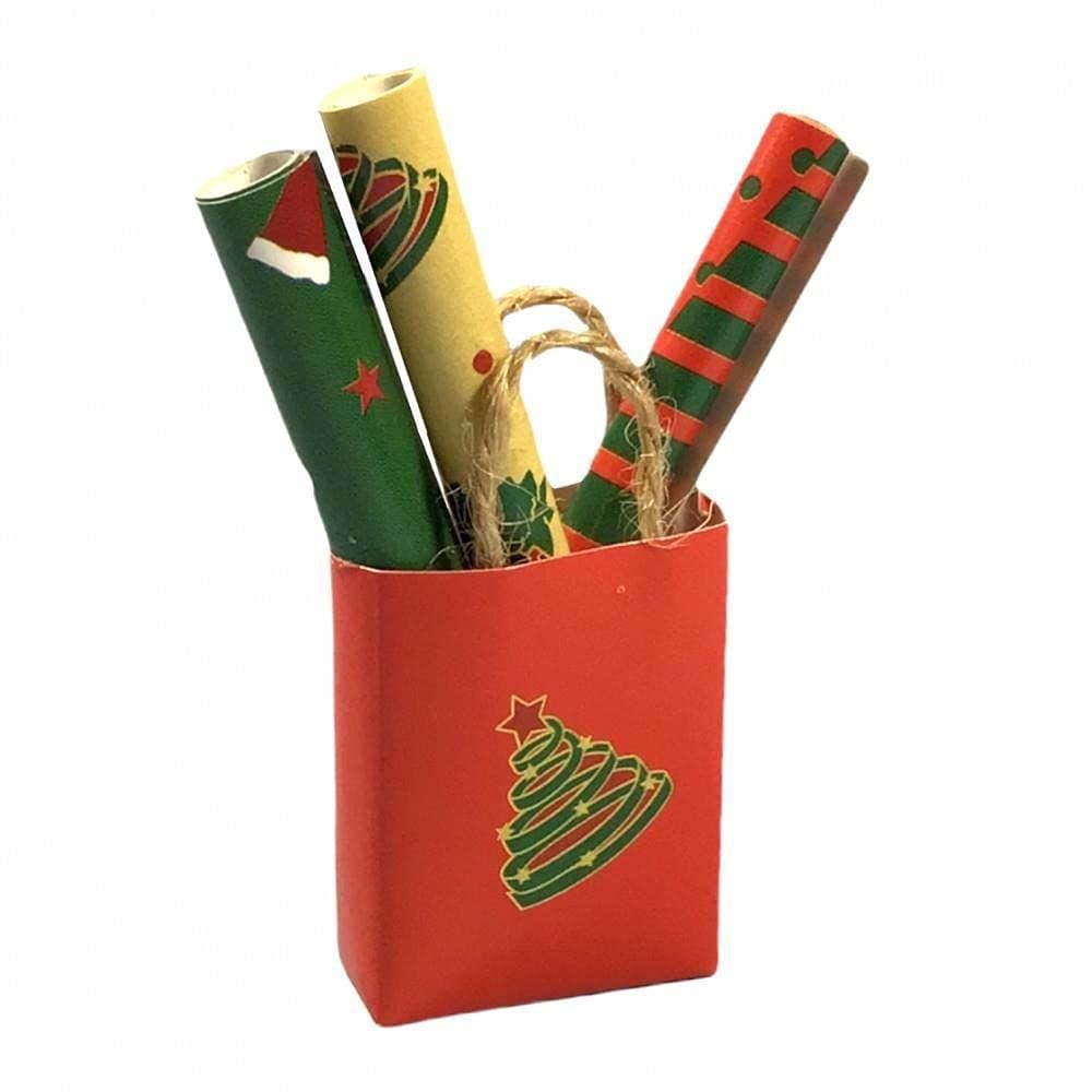 Rolos de papel de embrulho para Dollhouse Melody Jane Christmas