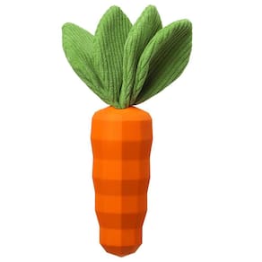 Dog Chew Toy MewaJump Rubber Carrot Squeaky para cães de médio porte