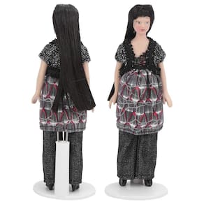 Dollhouse Little People Porcelain Dollhouse 1:12 em miniatura