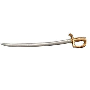 Miniatura Toy Civil War Sword em escala 1:12 para casa de bonecas