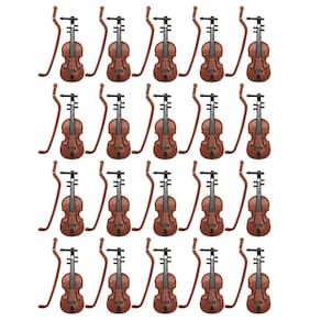 Violino em miniatura LUOZZY Tiny Violin Model Dollhouse Decor 40