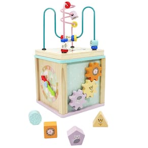 Cubo de atividades Leo & Friends Alice Wooden 5 em 1 18 m ou mais