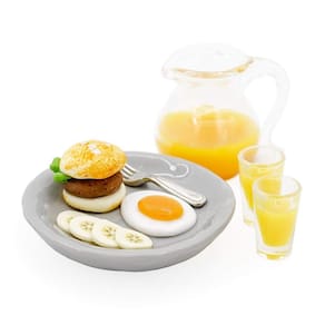Acessórios de decoração de casa de bonecas em miniatura Odoria Breakfast