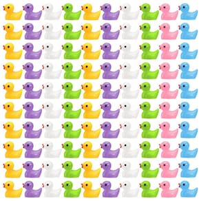 Mini Resin Ducks COCPOK 180 unidades para decoração de jardim de fadas