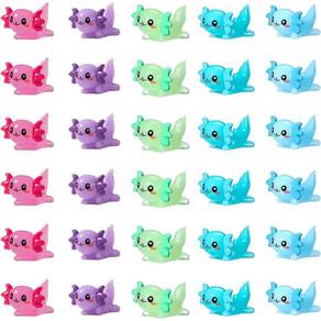 Mini estatueta Axolotl de resina Tatmitter, 30 unidades para decoração