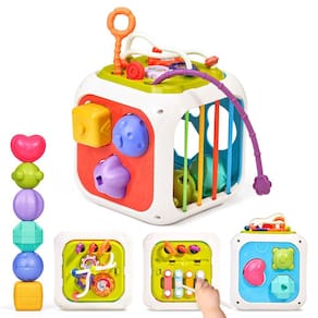 Cubo de atividades Montessori JoyCat 7 em 1 para maiores de 18 meses