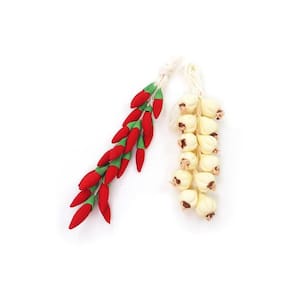 Mini Food Model Aydinids Garlic Pepper para decoração de mini casas