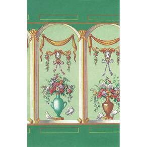 Papel de Parede Melody Jane Dollhouse French Bouquet Celery 1:12