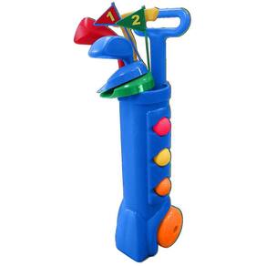 Conjunto de golfe JEF WORLD OF GOLF Plastic para crianças com bolsa e 3 tacos