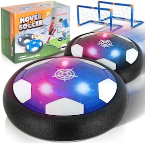 Pacote com 2 bolas de futebol Hover Atlasonix com luz LED para crianças a partir de 3 anos