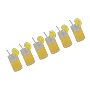 Copos de limonada em miniatura LBEC Resin Dollhouse, pacote com 20