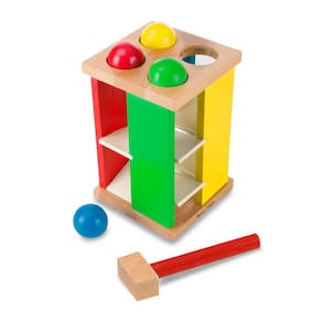 Brinquedo de torre de madeira Pound and Roll Melissa & Doug Deluxe