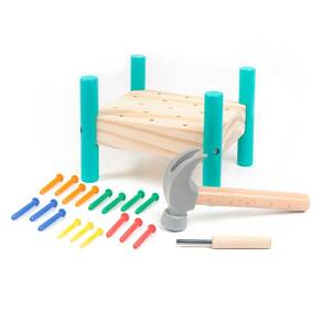 Bancada de trabalho de madeira para bebês Pounding Hammer Toy OUJILA para criança