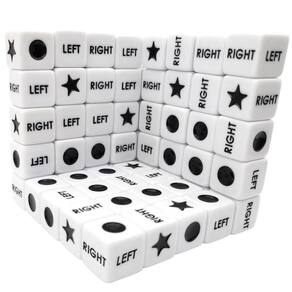 Jogo Dice Shoper Left Right Center com 50 dados de 16 mm