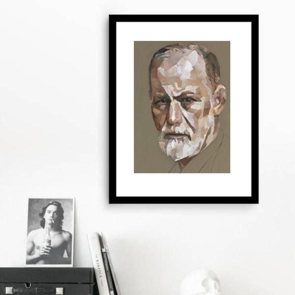 Quadro Freud Geométrico - 60X48Cm