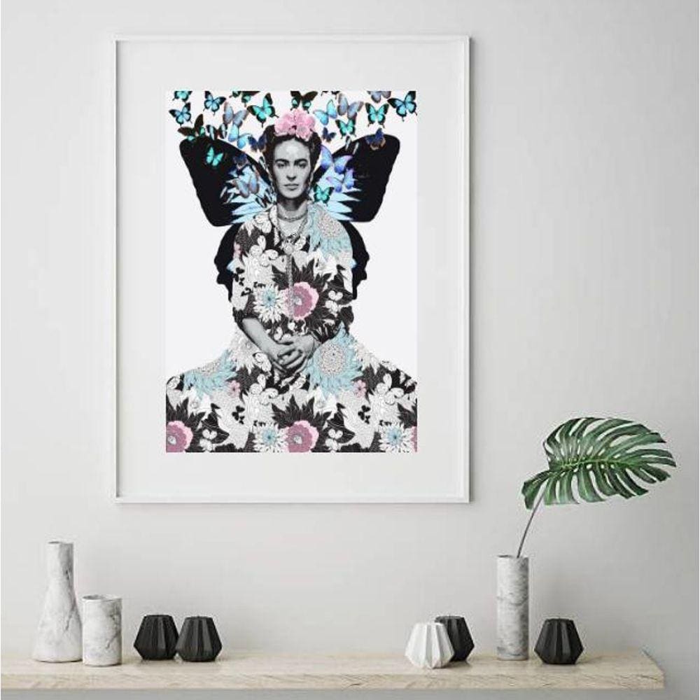 Quadro Frida Borboleta - 60X48Cm