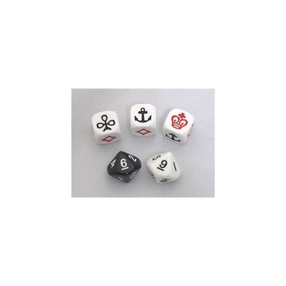 Jogo de dados Koplow Games Crown and Anchor com 6 dados e tabuleiro