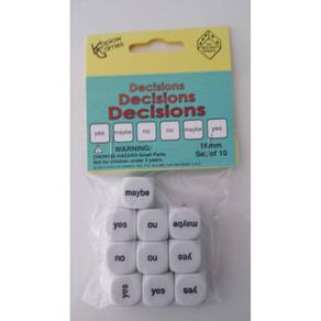 Conjunto de dados Koplow Games Decisions D6 16mm (10 peças)