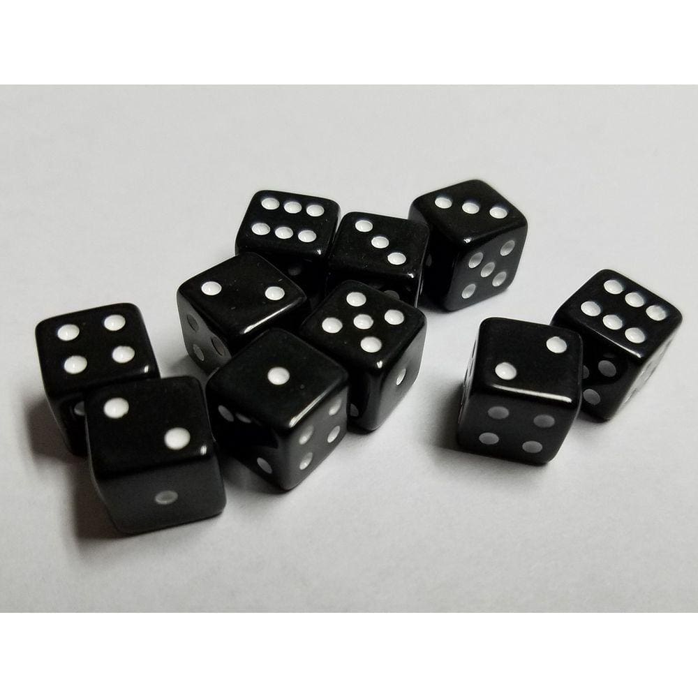 Dice Qu Gaming Black 10mm x10