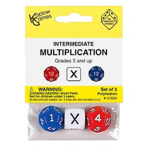 Multiplication Dice Koplow Games Intermediate Standard