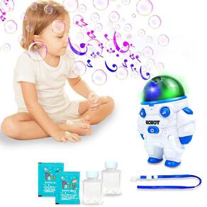 Bubble Machine Leetous Astronaut Robot com luzes e música