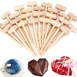 Martelo de madeira Hidreas Mini Wood 20 peças para coração de chocolate