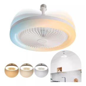 Ventilador Teto Integrado: Ventilador Teto 30W Luz Integrada