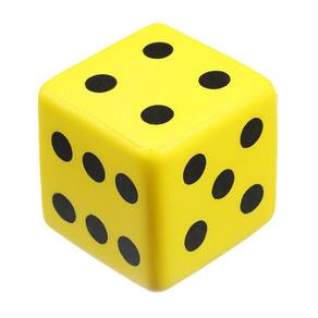 Esponja de PU Dice HomeSoGood, blocos quadrados grandes de 8 cm