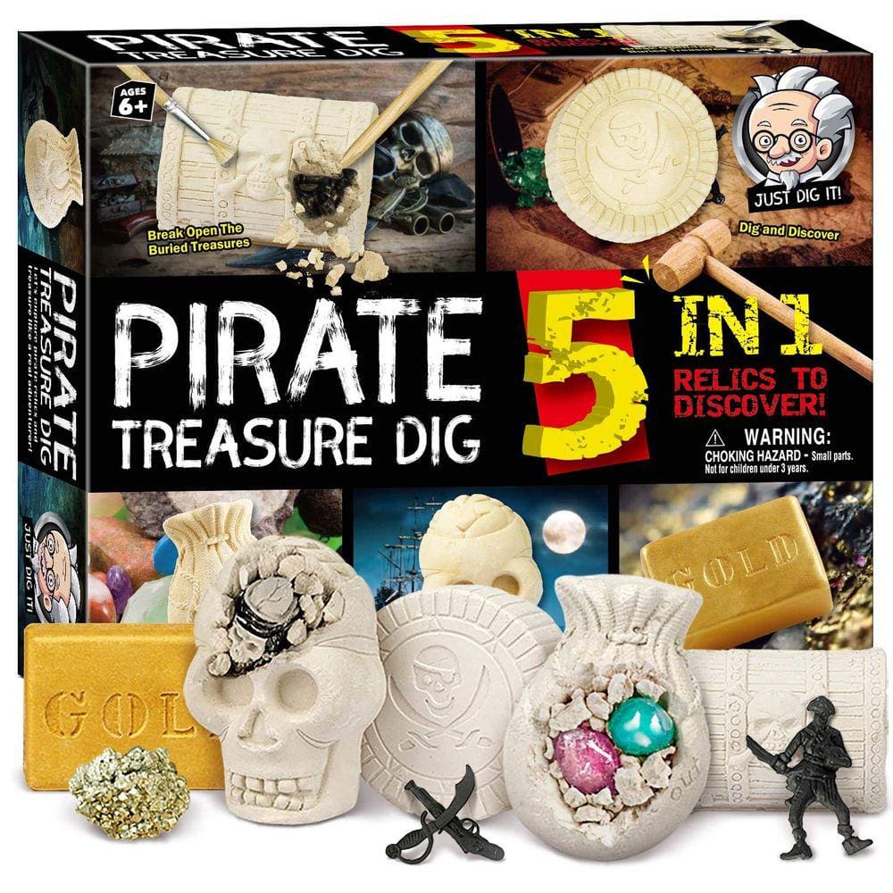 Kit de escavação Pirate Treasures XXTOYS Break Into 5 Bricks