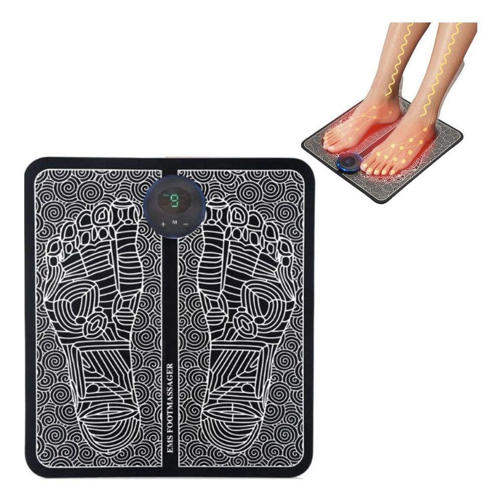 Massageador Tapete Pulso Elétrico Pés Ems Almofada Pé