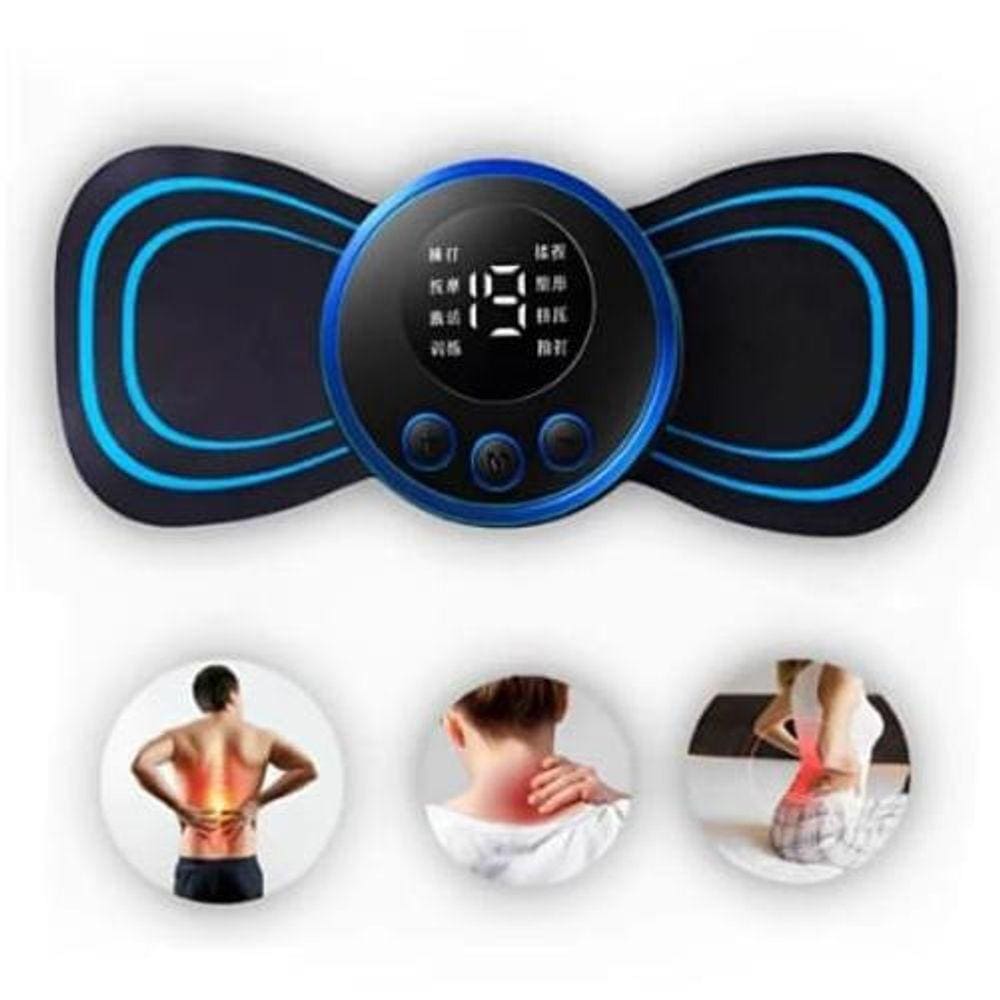 Mini Massageador Portátil Recarregável Dor Pescoço Coluna