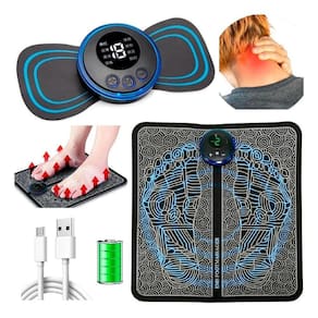 Massageador Ems Kit Tapete Pés + Pescoço Coluna Perna Lombar