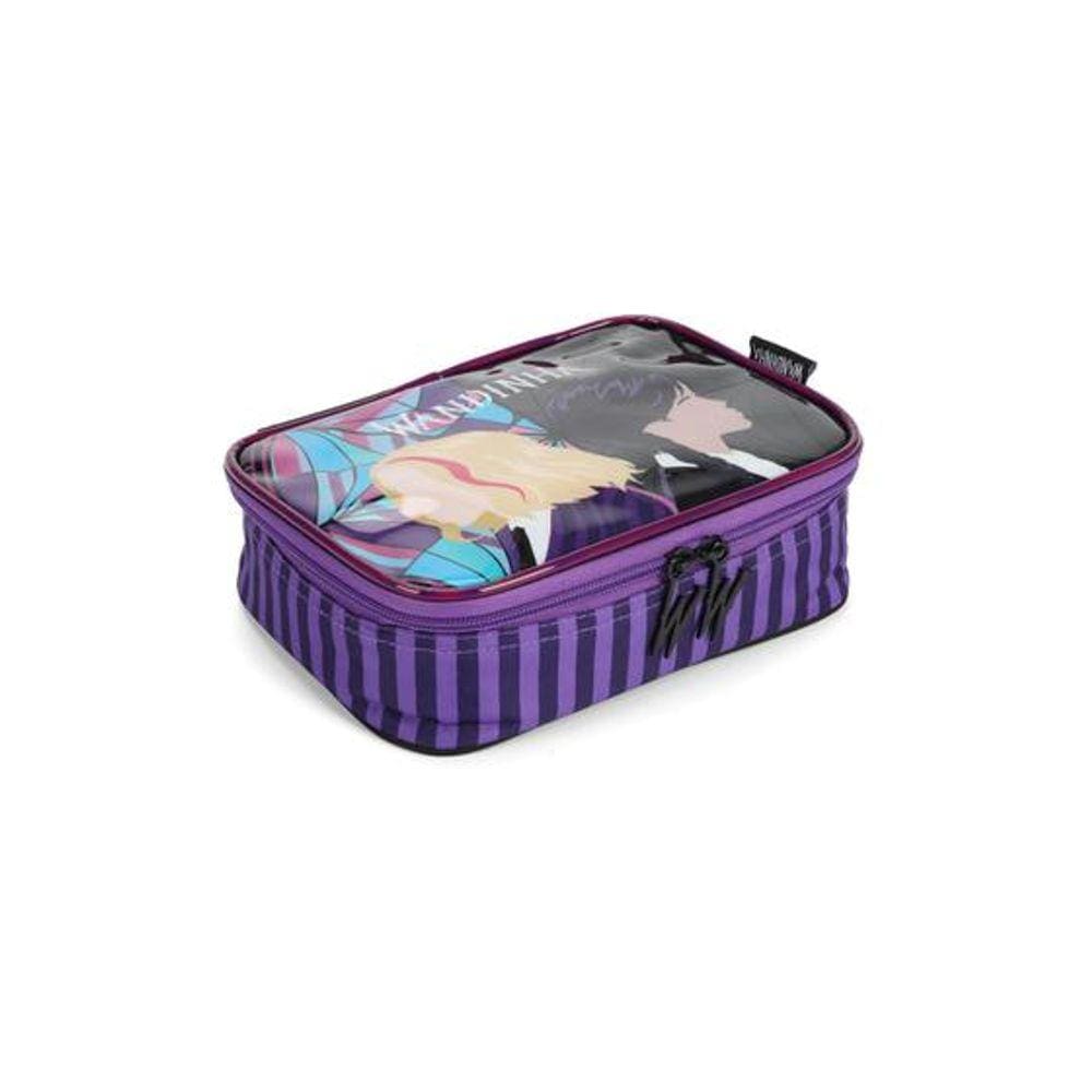 Estojo Escolar infantil Wandinha Box para 100 Lápis Luxcel