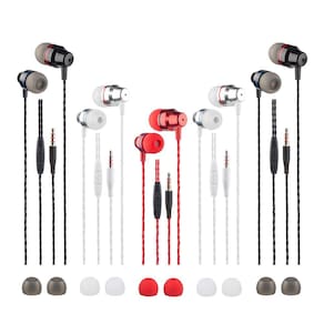 Pacotes de fones de ouvido Earbud FindTop 5 com controle remoto e microfone iOS/Android