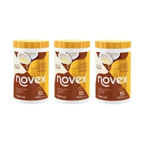Creme De Tratamento Novex 400G Oleo De Coco - Kit Com 3Un