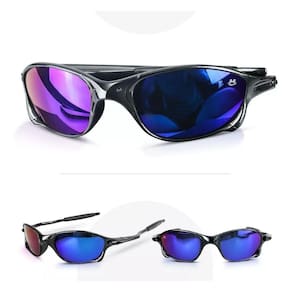 oculos sol praia acetato proteção uv azul lupa masculino presente lente azul espelhada moda casual