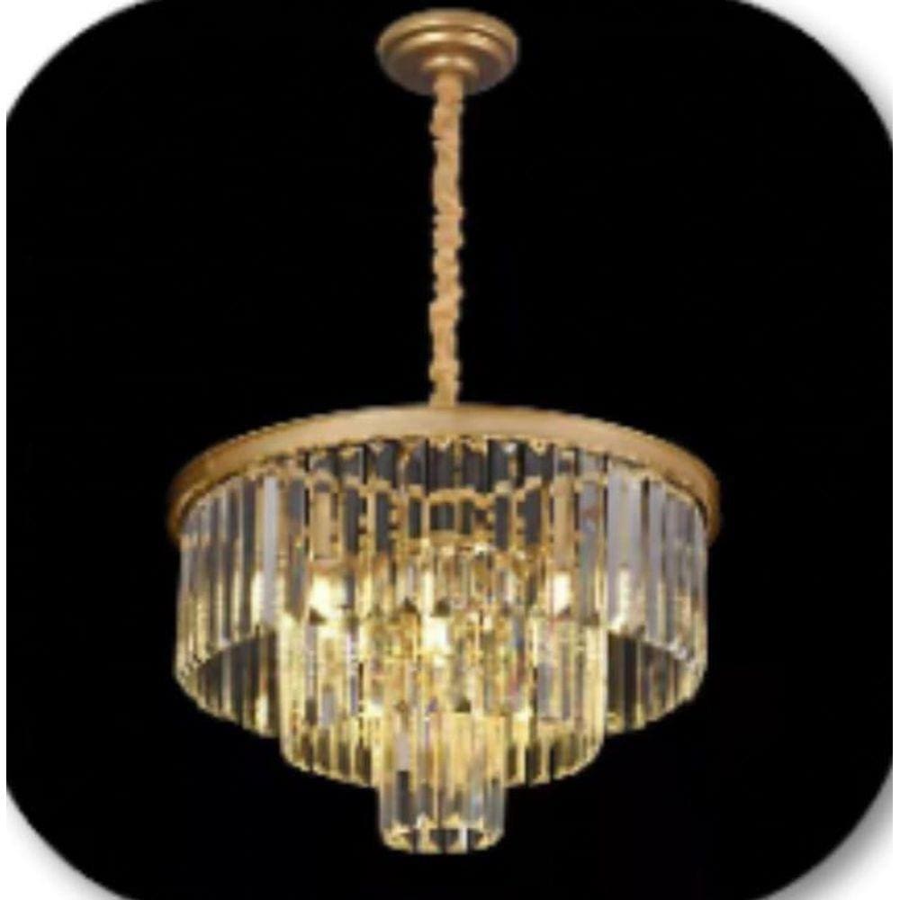 Pendente Lustre Cristal Clássica Quarto Sala Estar 6Xe14