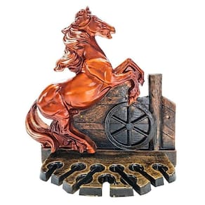 Porta Espeto Cavalo Crioulo Suporte De Parede Churrasco