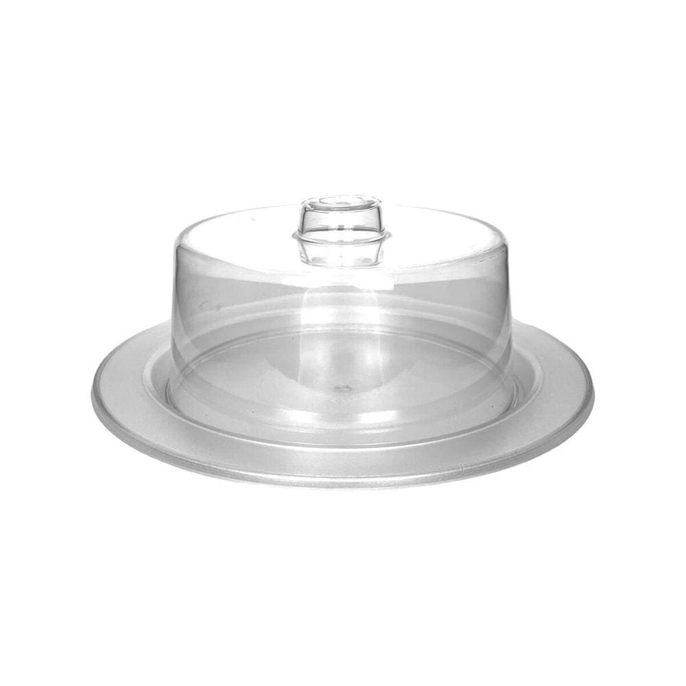 Porta Queijo Cristal Ps Com Tampa Queijeira Mesa 15Cm