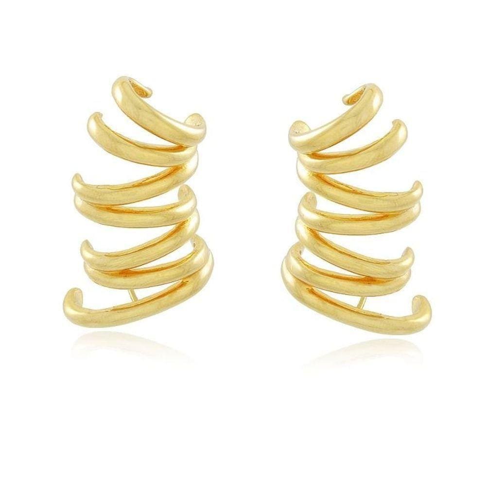 Brinco Earcuff Jessica Banhado A Ouro 18k