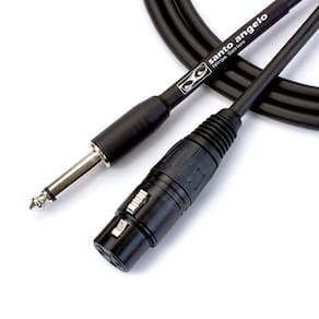 Cabo De Microfone Ninja Hg 0,20 Mm Conector P10/ Xlr Femea 03Ft 0,91Cm Preto