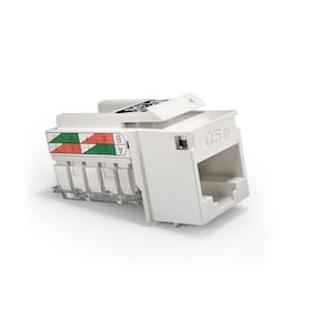 Conector Jack Femea Rj45 Cat.5E T568A/B Branco 35050423