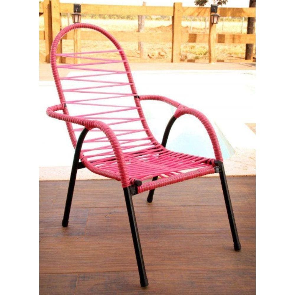 Cadeira de Área Infantil Rosa