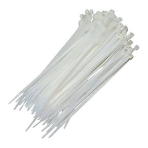 Abracadeira De Nylon 2,5mm X 100mm Branca 100 Pcs