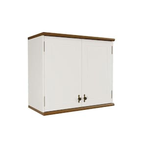 Aéreo Retrô 2p Off White-nogueira Armário De Cozinha