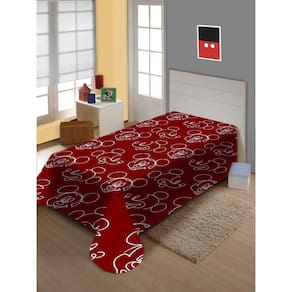 Manta Fun Solteiro Mickey Mouse C/Cinta 150X200M Jolitex
