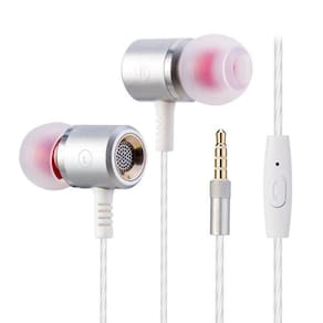 Fones de ouvido Generic M400 Metal Super Bass Fone de ouvido com microfone