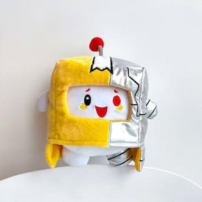 Boneca de pelúcia Lankybox Cyborg Plush tt com decoração iluminada