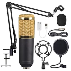 Microfone condensador BM800 com suporte de braço para PC de estúdio
